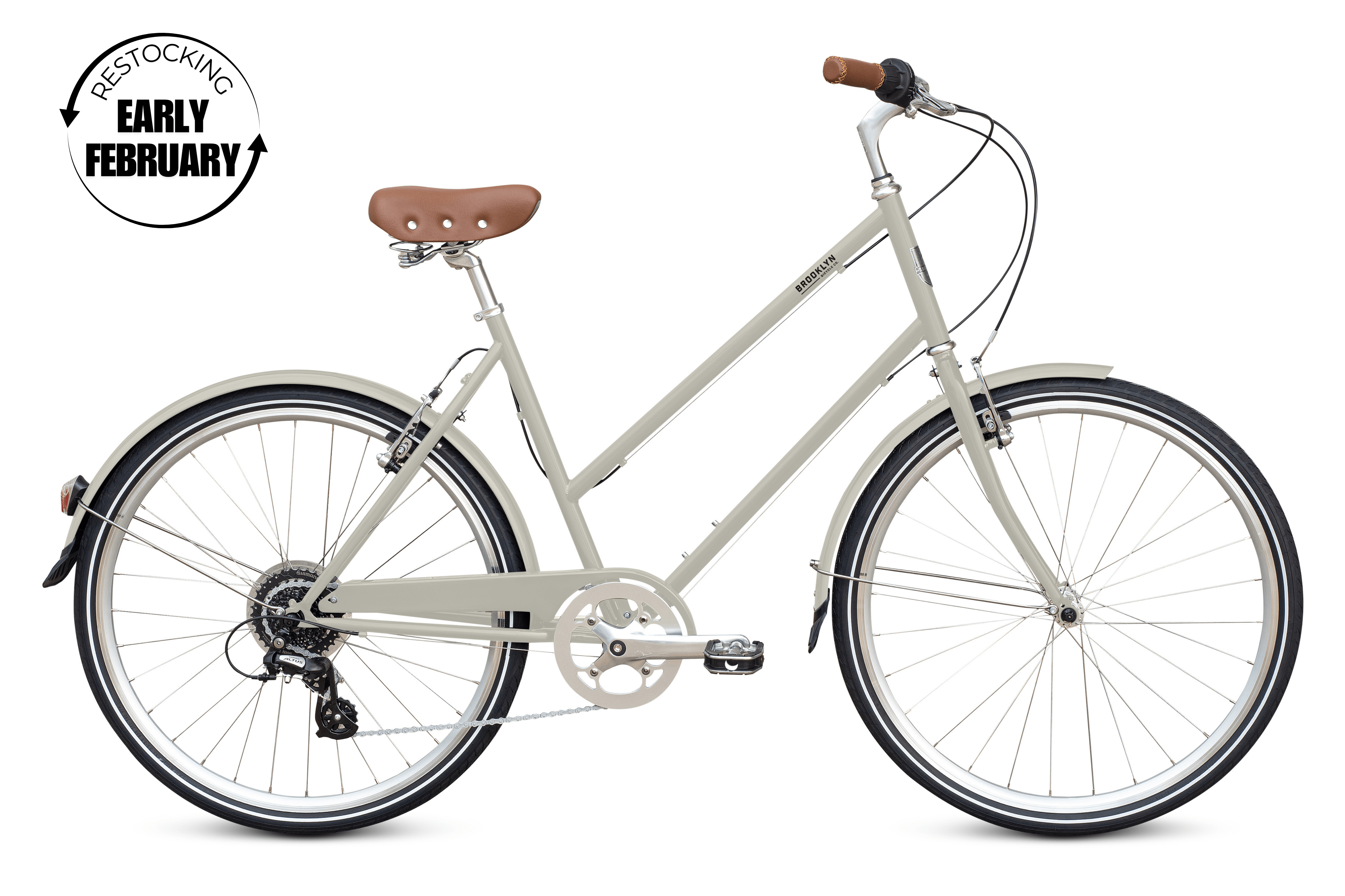 Franklin 8 Speed 8 Speed Step Through Bicycle | Franklin Eight City Cruiser  Ivory / S/M 8D-FRA-IV-M